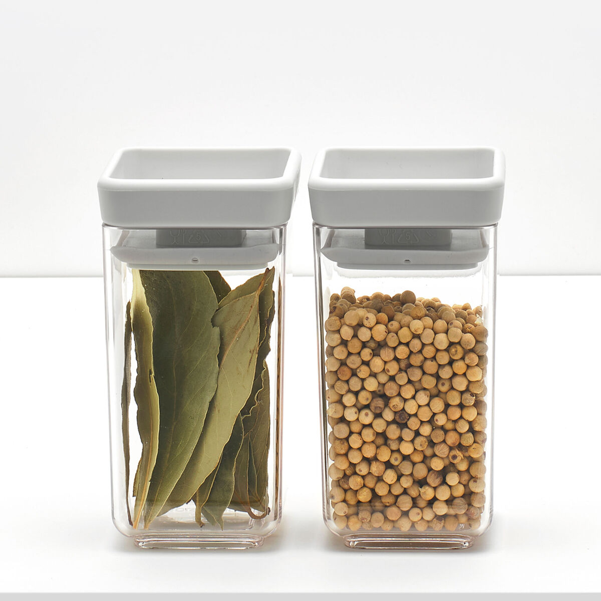 Tasty+ stabelbart beholder sæt 2 dele, lysegrå