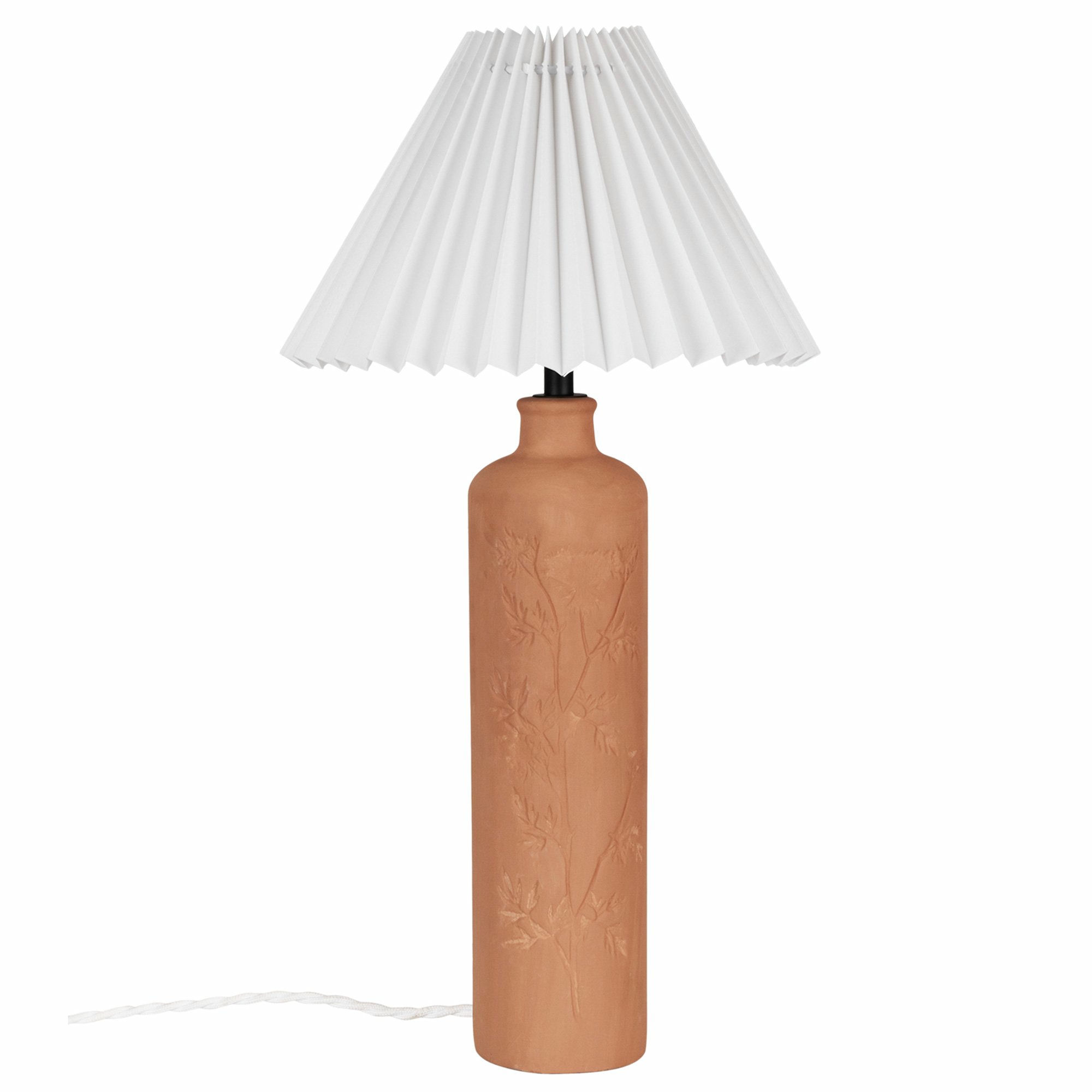 Flora Terrakotta bordlampe, 46 cm