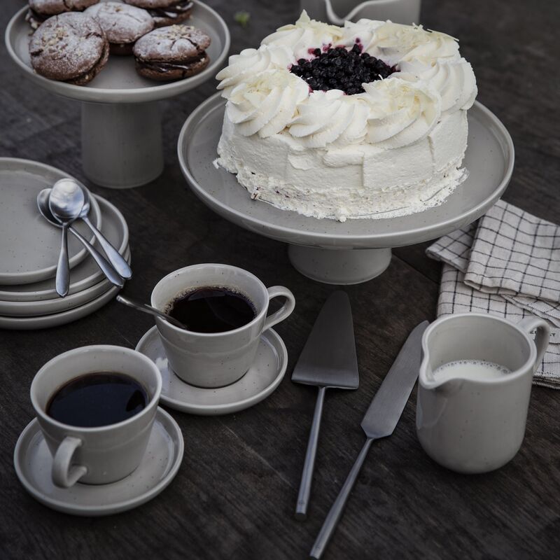 Karaffel i porselen 1 liter, sand