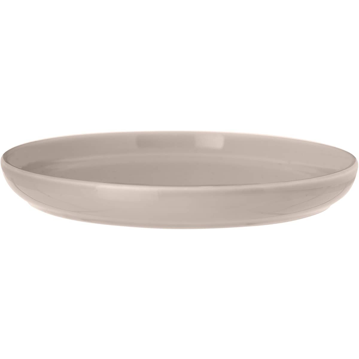 Assiett i porslin 17,5 cm, sand