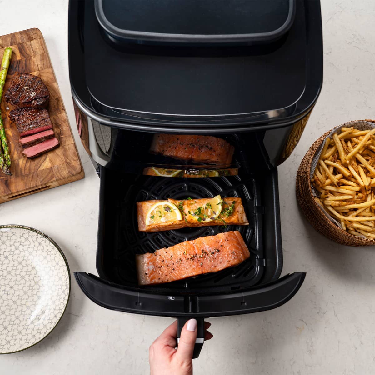 Easy Fry 3in1 Steam+ airfryer, svart
