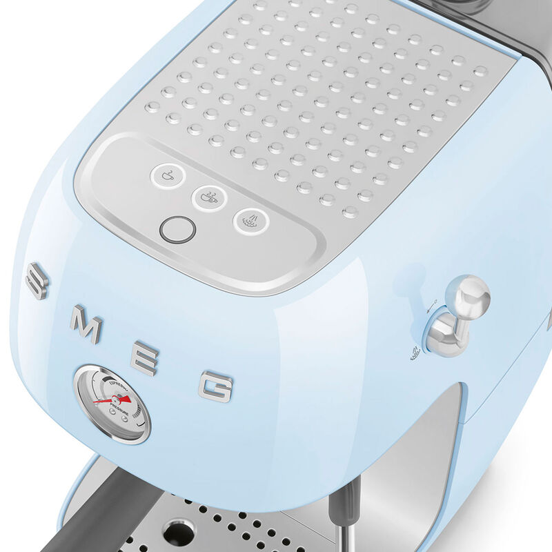 Espressomaskin med Cold Brew, pastellblå