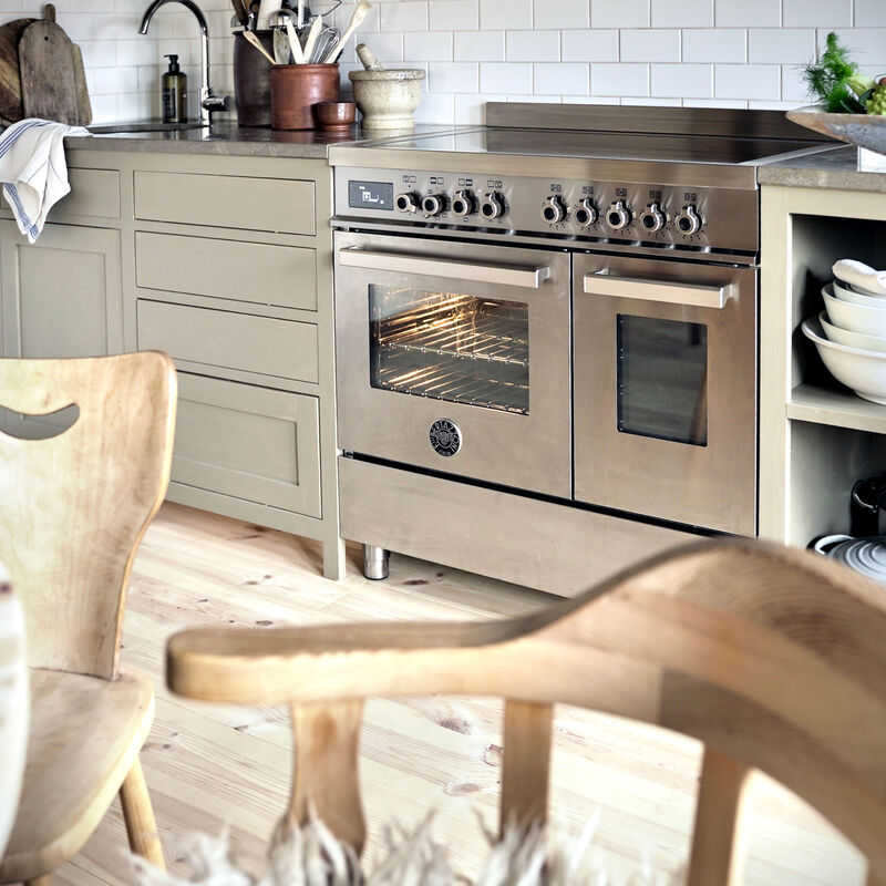 Professional hvitevarepakke 90 cm, rustfritt stål