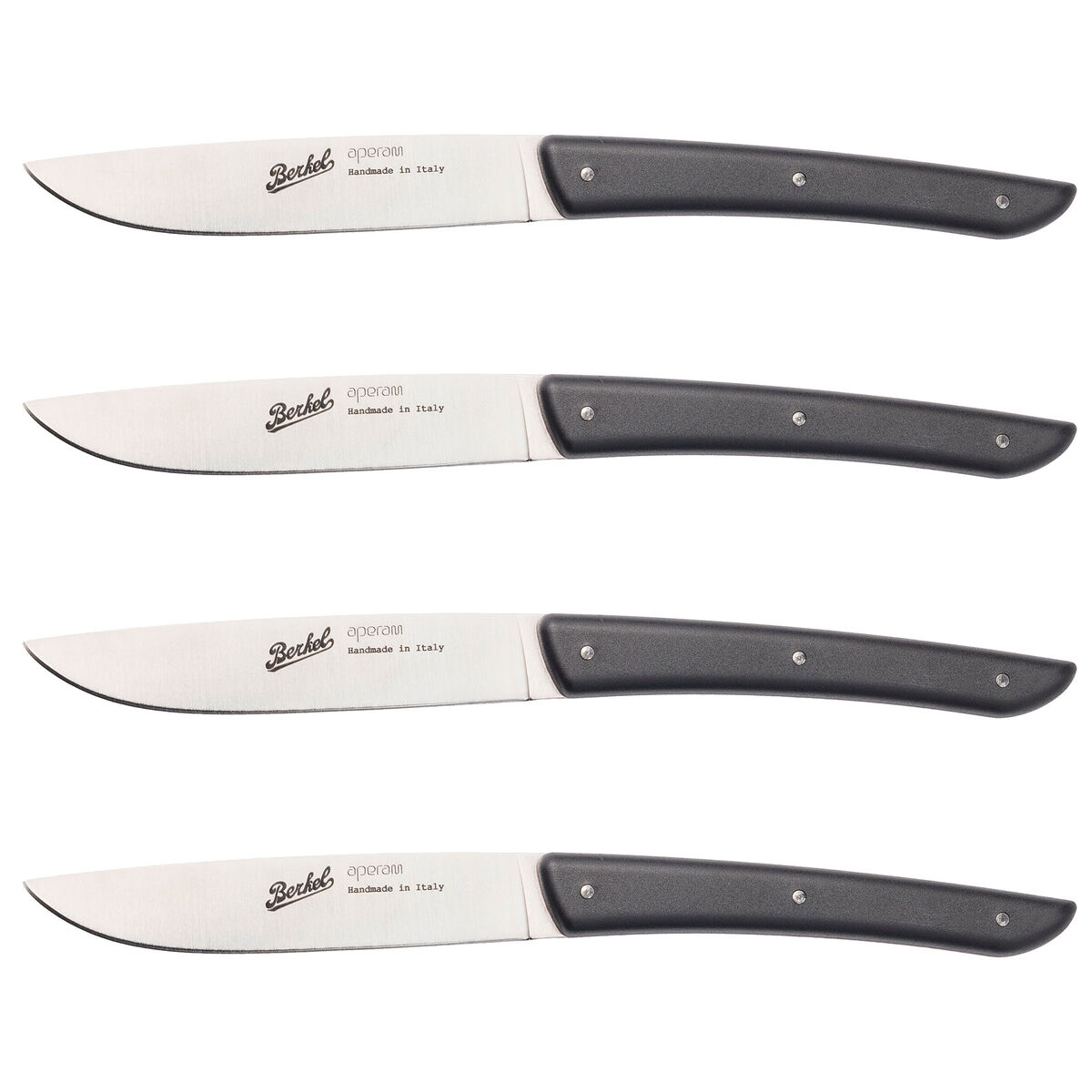 Steakkniv 4 stk, sort