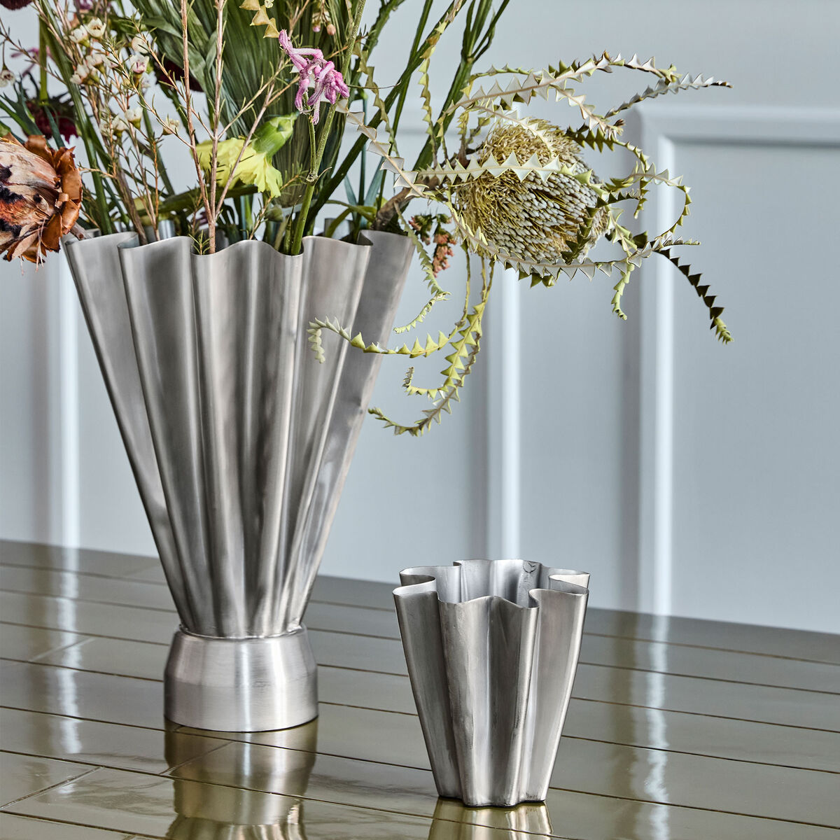 Flood Maljakko, harjattu hopea