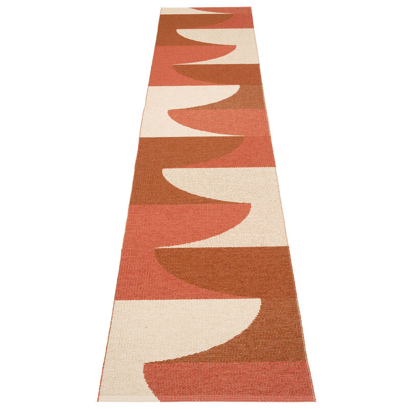 Pappelina Hill matta 70 × 360 cm, brick/rust/cream
