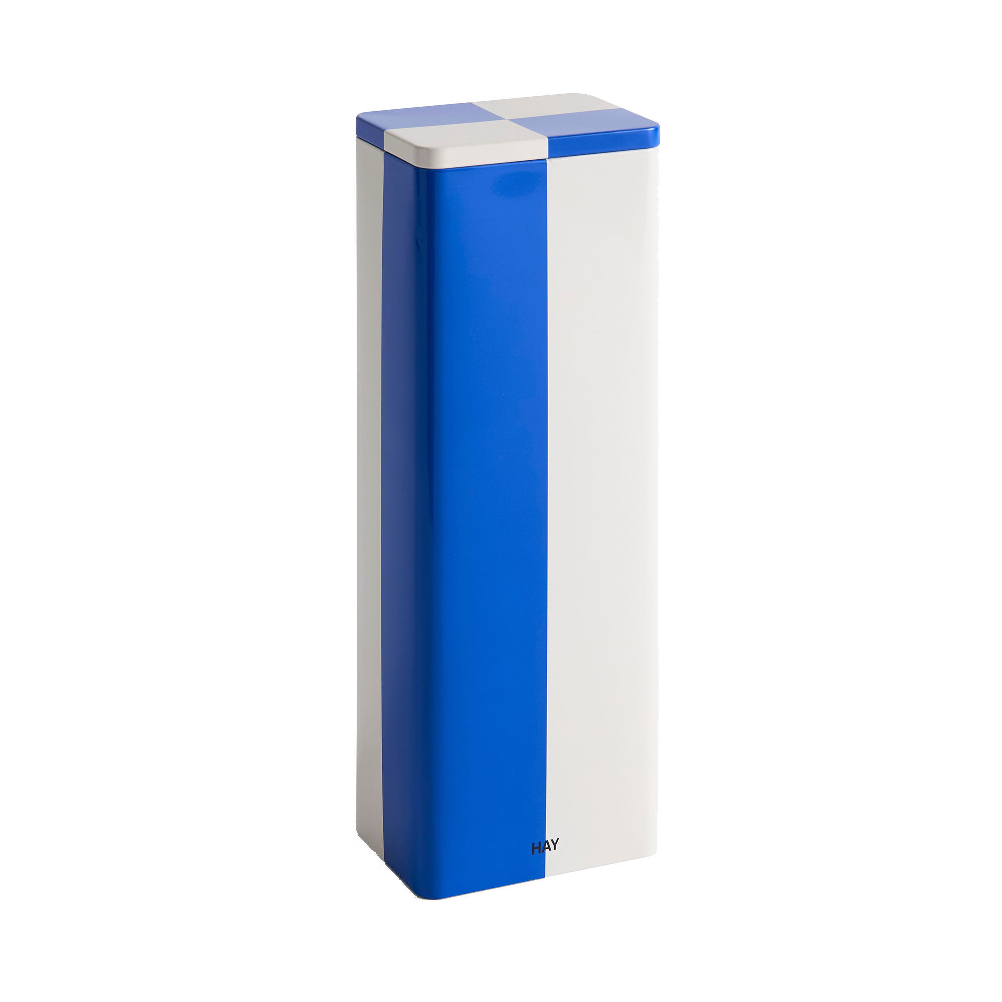 Tin Storage Hay Förvaringsburk Plåt Slim Blue Off