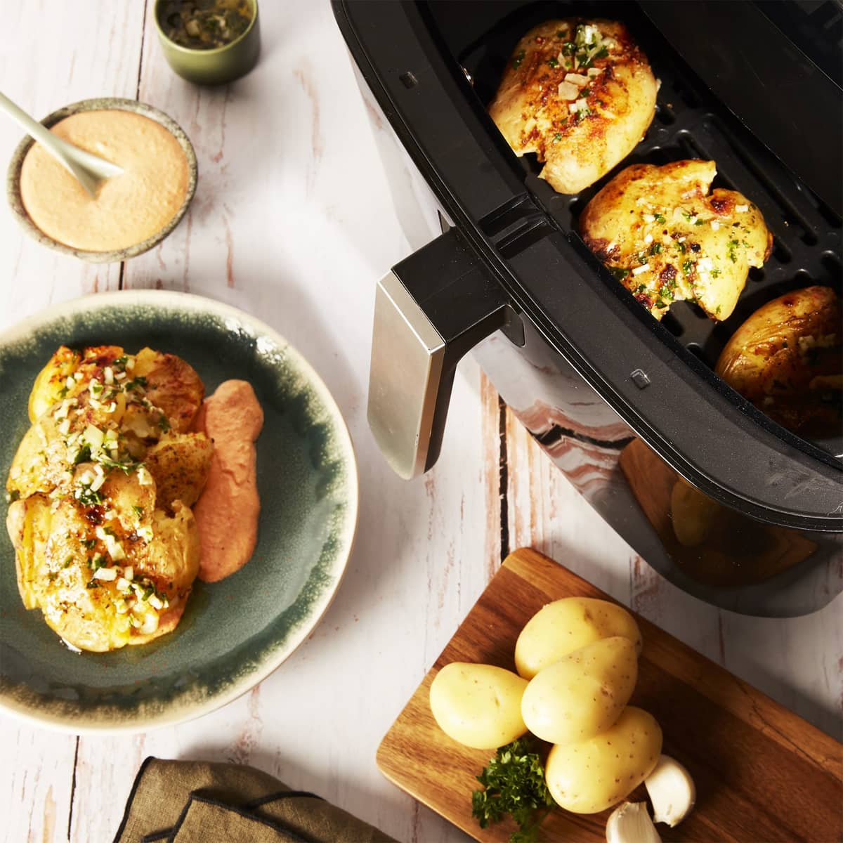 Easy Fry 3in1 Steam+ airfryer, svart