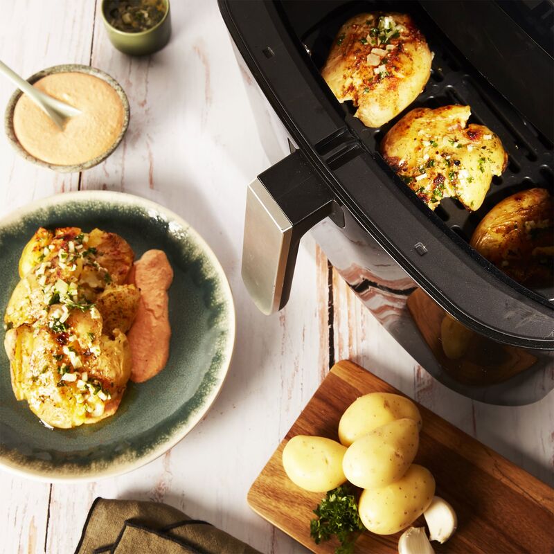 Easy Fry 3in1 Steam+ -airfryer, musta