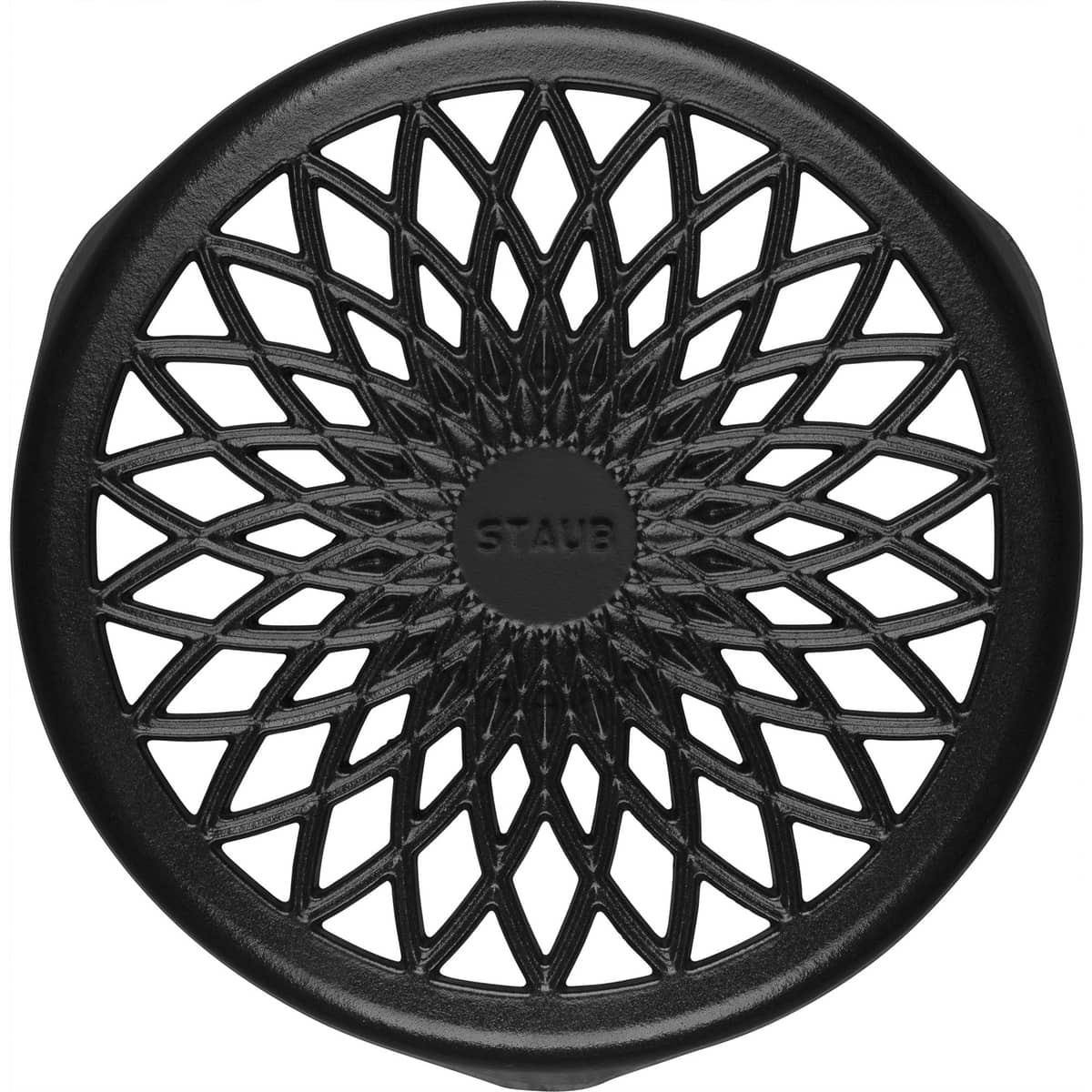 Lilie grytunderlägg 23 cm, black