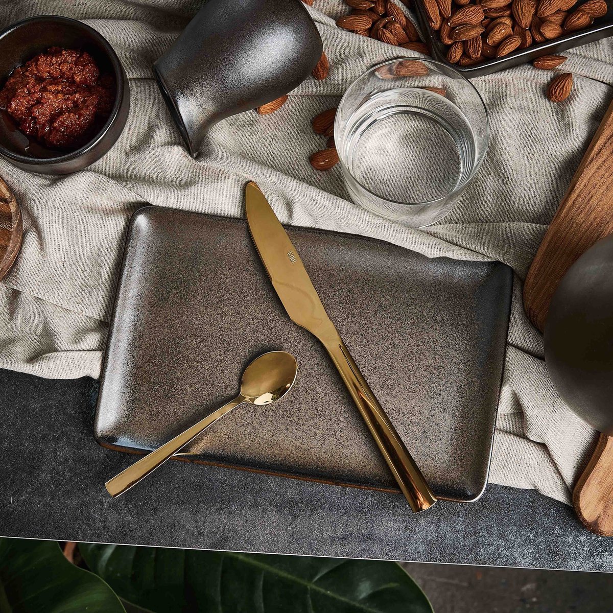 Raw Bestickset 20 delar Guld