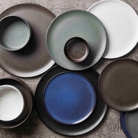 middagstallrik 28 cm, 6 st, titanium black