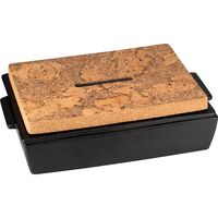 Ildfast form med lokk 35 x 23,5 x 10,5 cm, mattsvart