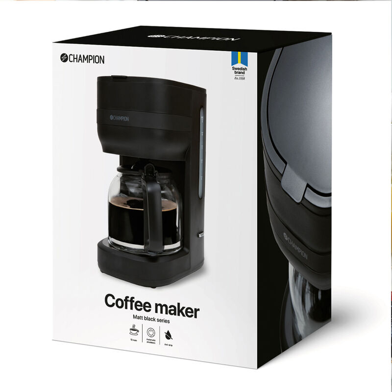 Kaffebryggare 1,5 liter, mattsvart 