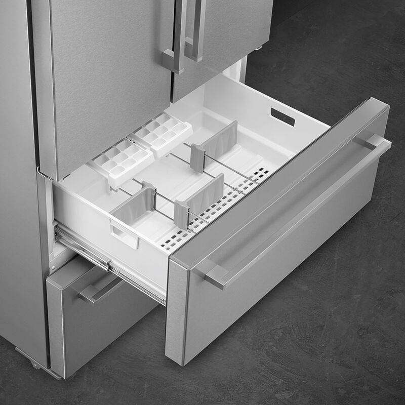 FQ55FXDE Kyl/Frys, rostfritt stål