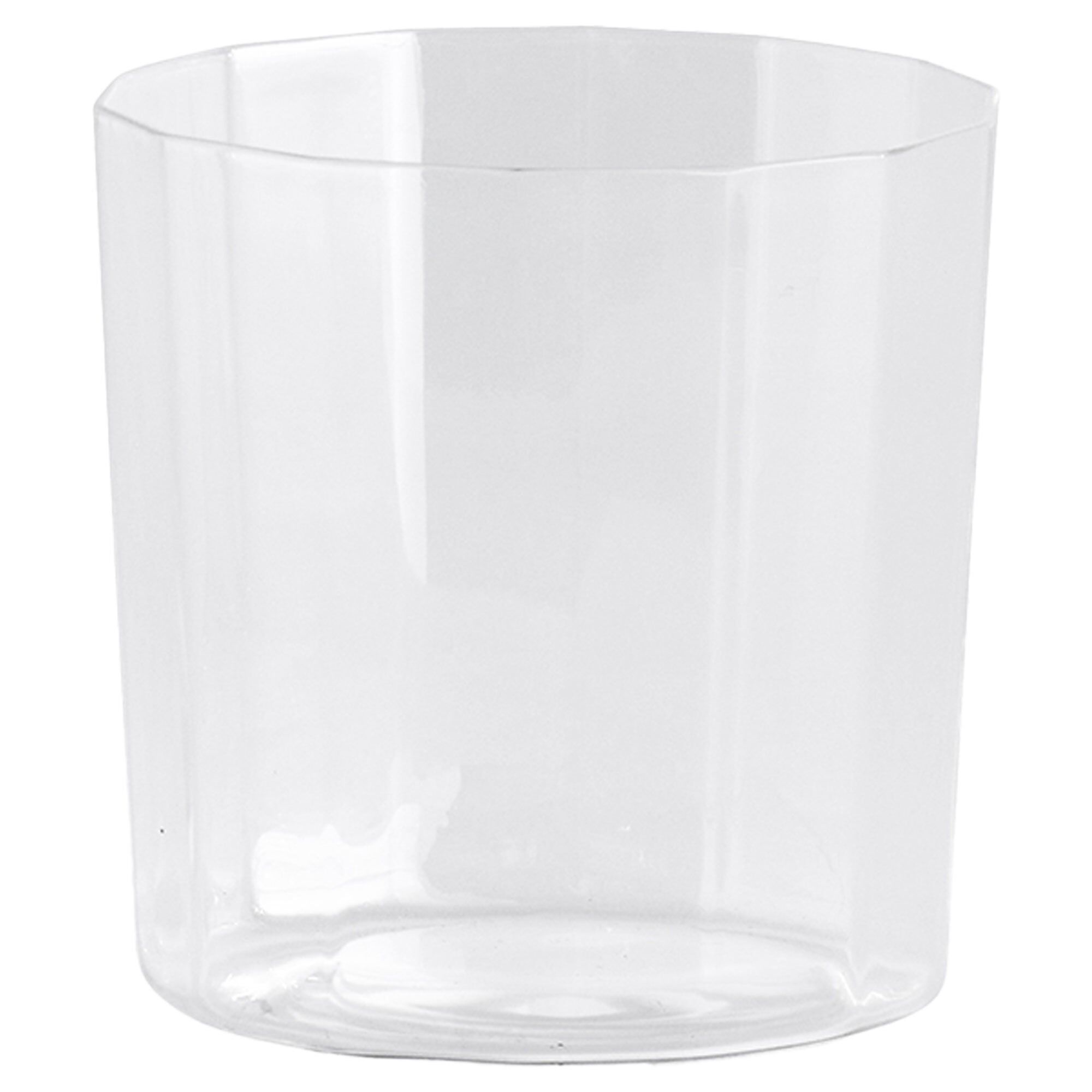 Vinklet glass 4 stk (brede), klare