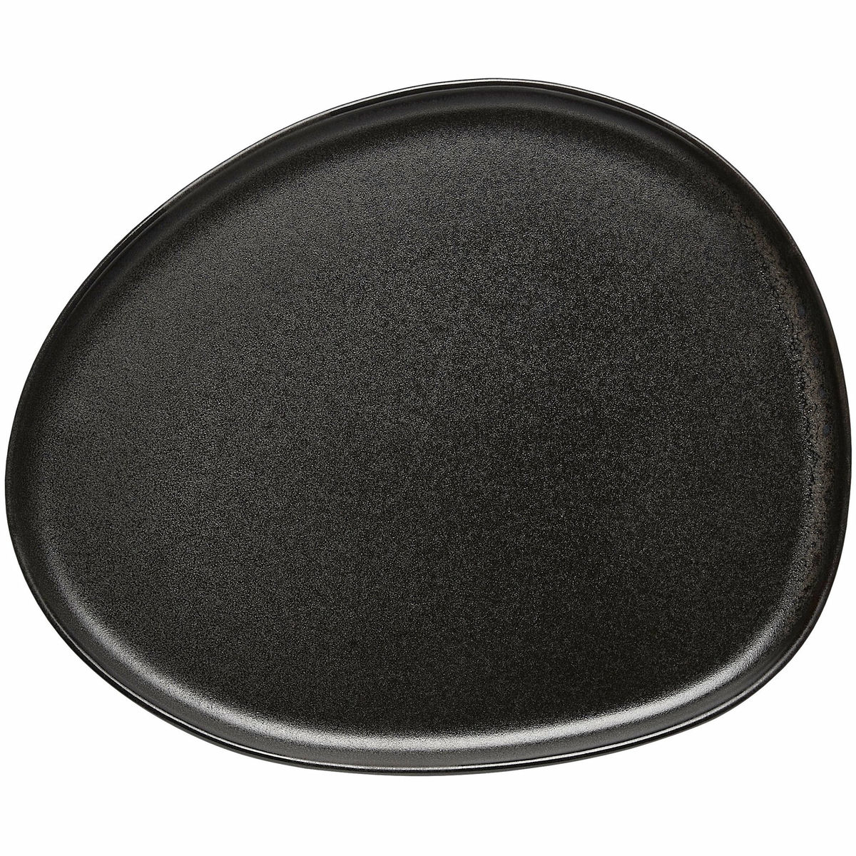 RAW Organic förrättstallrik, 24x21 cm, titanium black