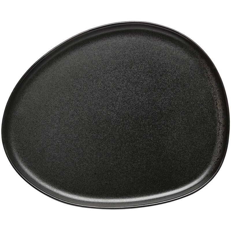RAW Organic frokosttallerken, 24x21 cm, titanium black
