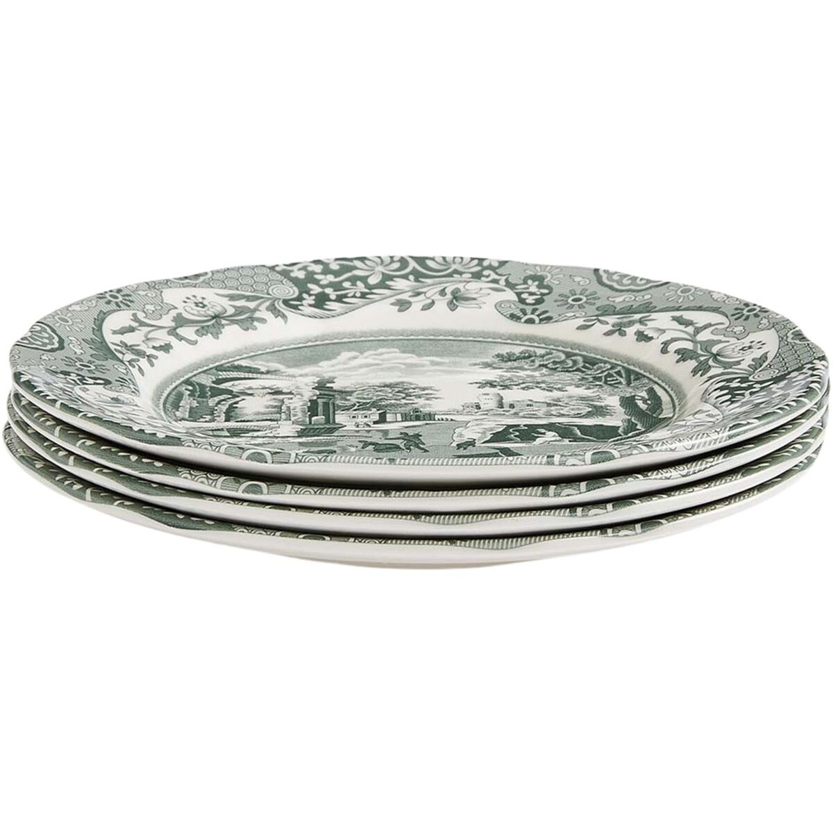 Heritage Green Italian tallerken 20 cm, grønn/hvit