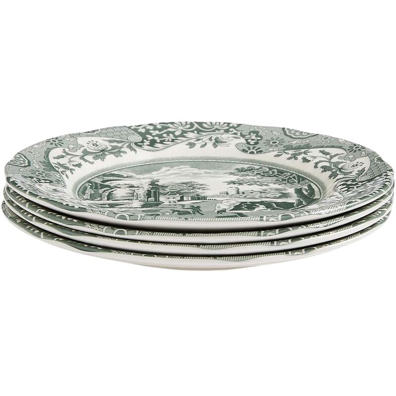 Heritage Green Italian tallerken 20 cm, grønn/hvit