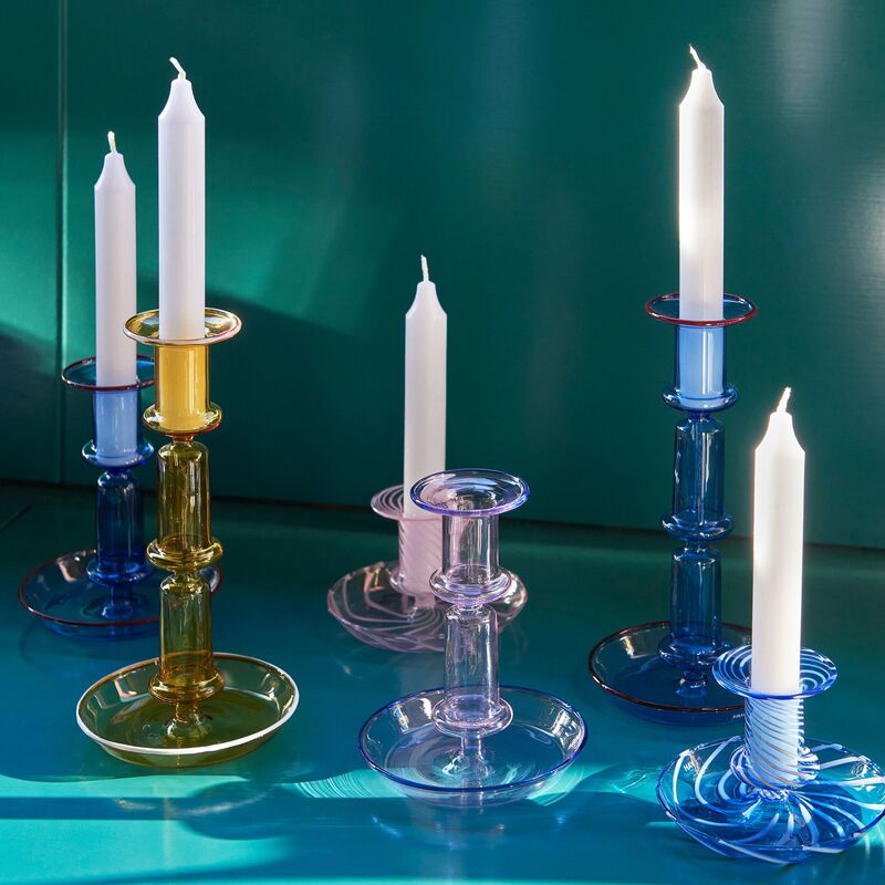 Flare-kynttilänjalka medium, vaaleanpunainen