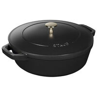 Grytesett i støpejern 24 cm, svart