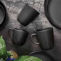 RAW mugg med öra, 6 st, titanium black