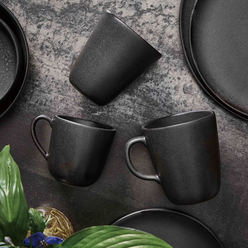 RAW muki kahvalla, 6kpl, titanium black