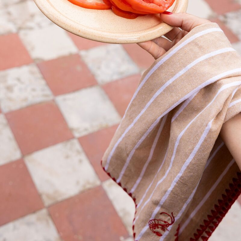 Byon Bubba Keittiöpyyhe 2-pakkaus, beige