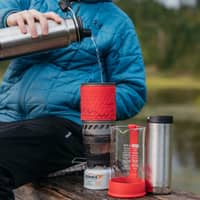 TKWide termokande med drikketud, 946 ml, børstet stål