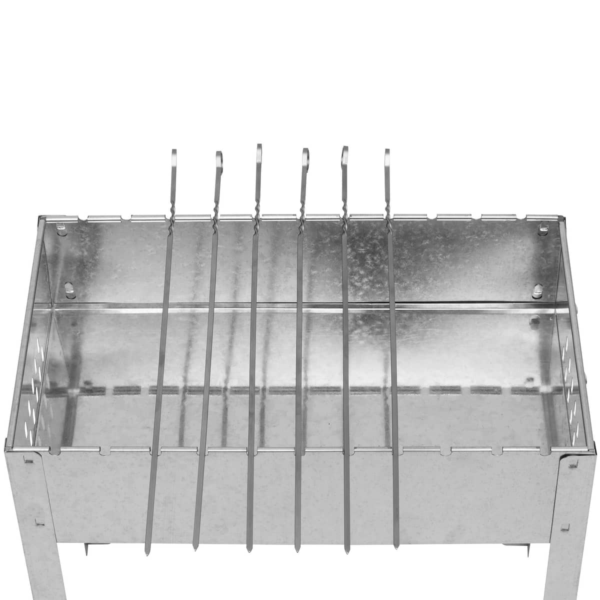 Kolgrill med grillspett