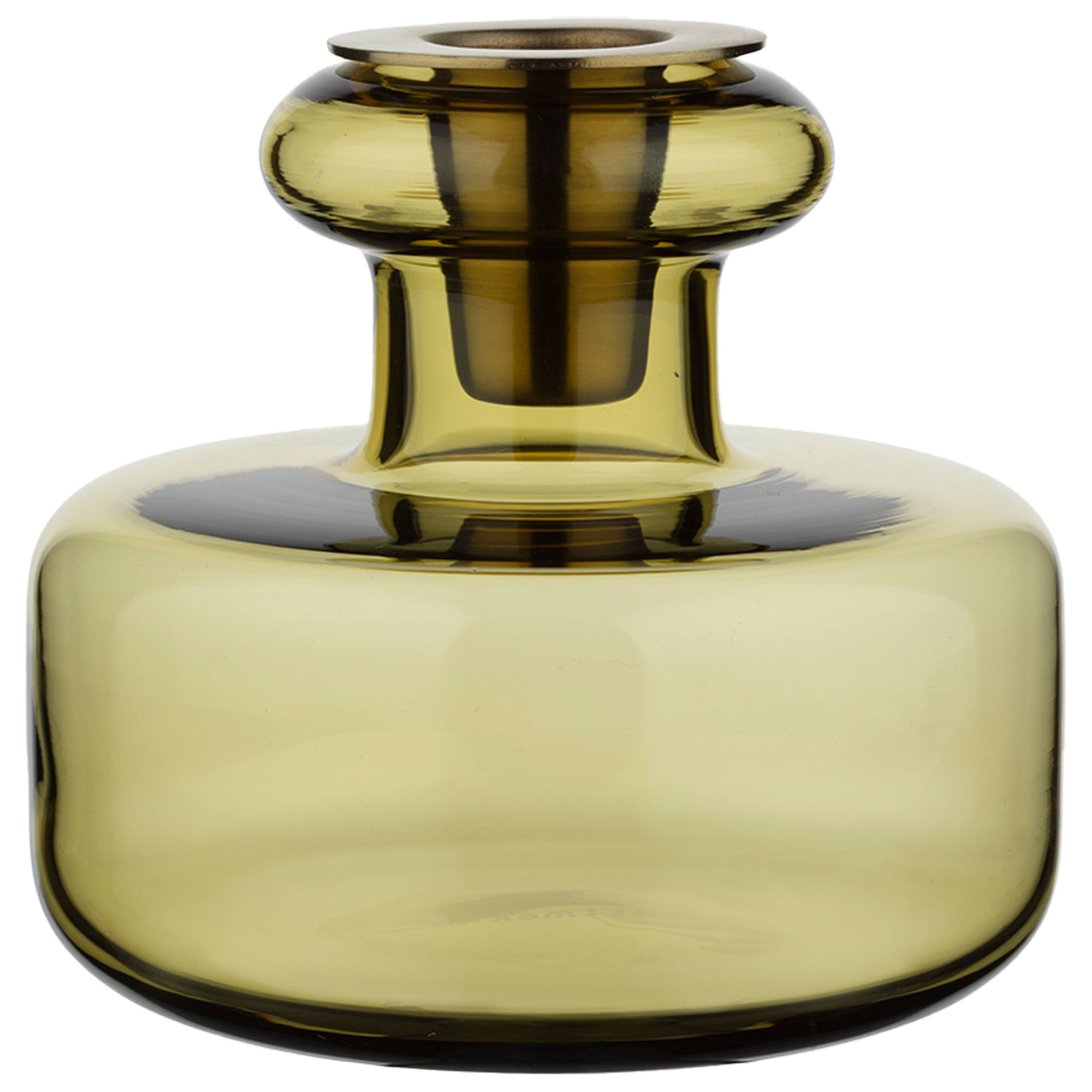 Puteli Ljusstake, grön umbra