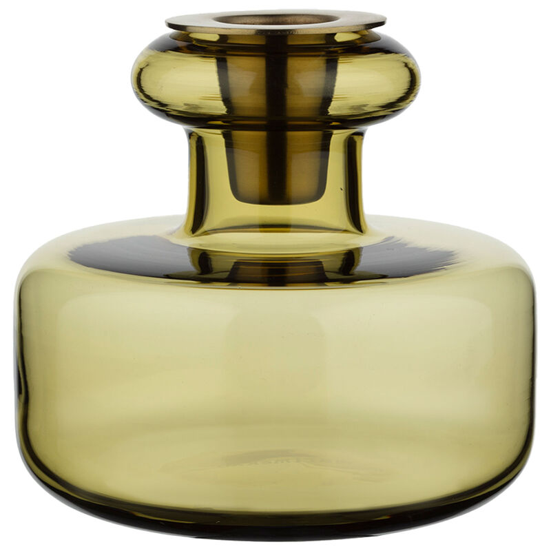 Puteli Ljusstake, grön umbra