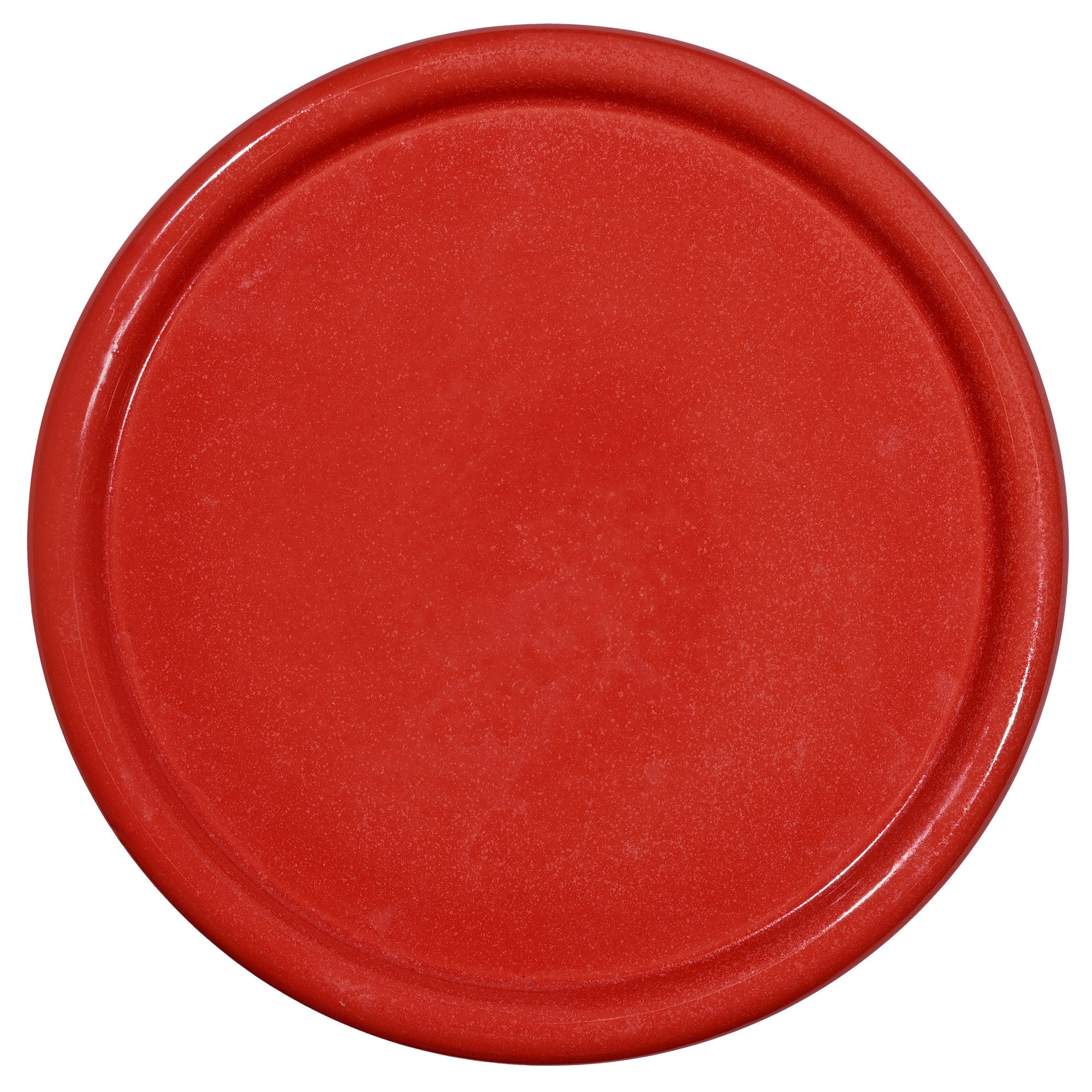 Porto kagefad 26,5x11 cm, rød/beige