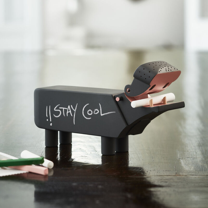 Flodhäst Svart med Tavelfärg