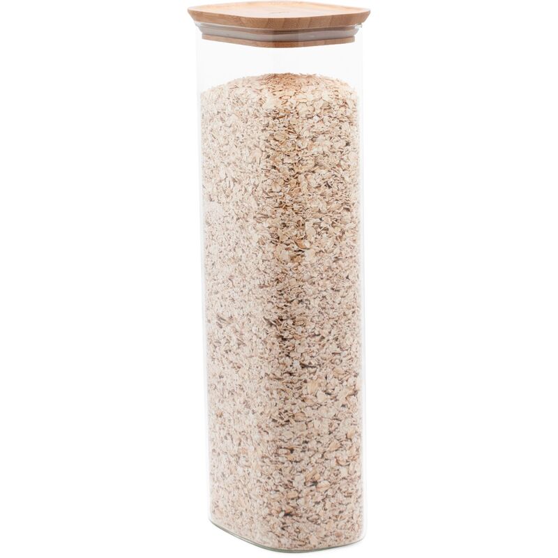 Lasipurkki bambukannella 260 cl