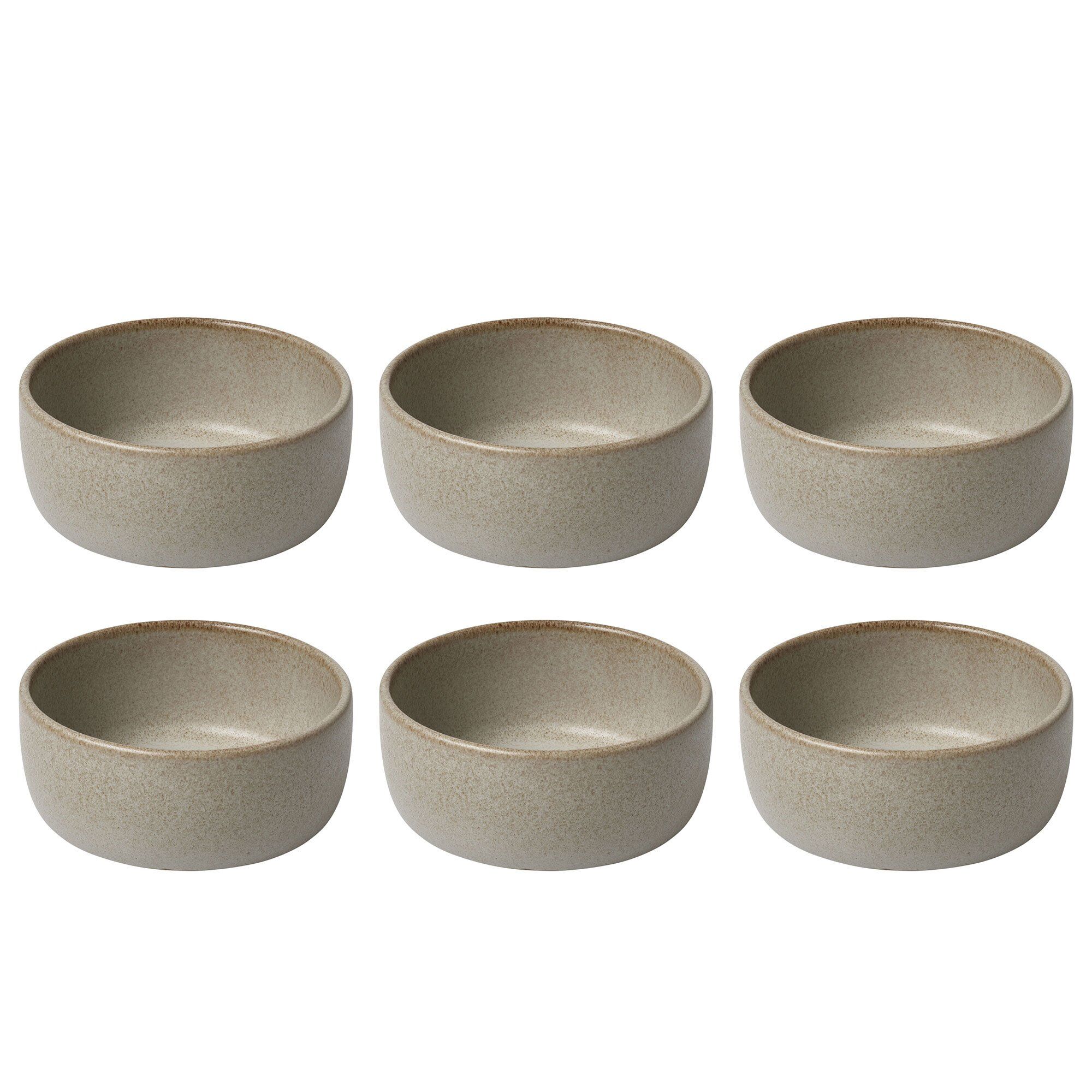 Raw skål 6 st, beige