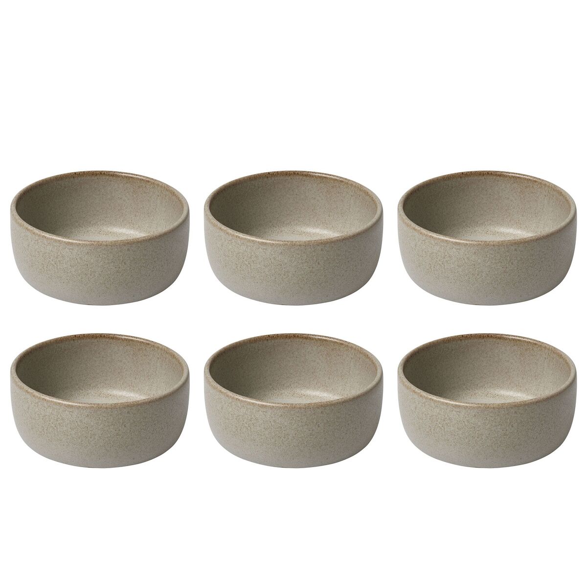 Raw skål, beige, 6 stk.