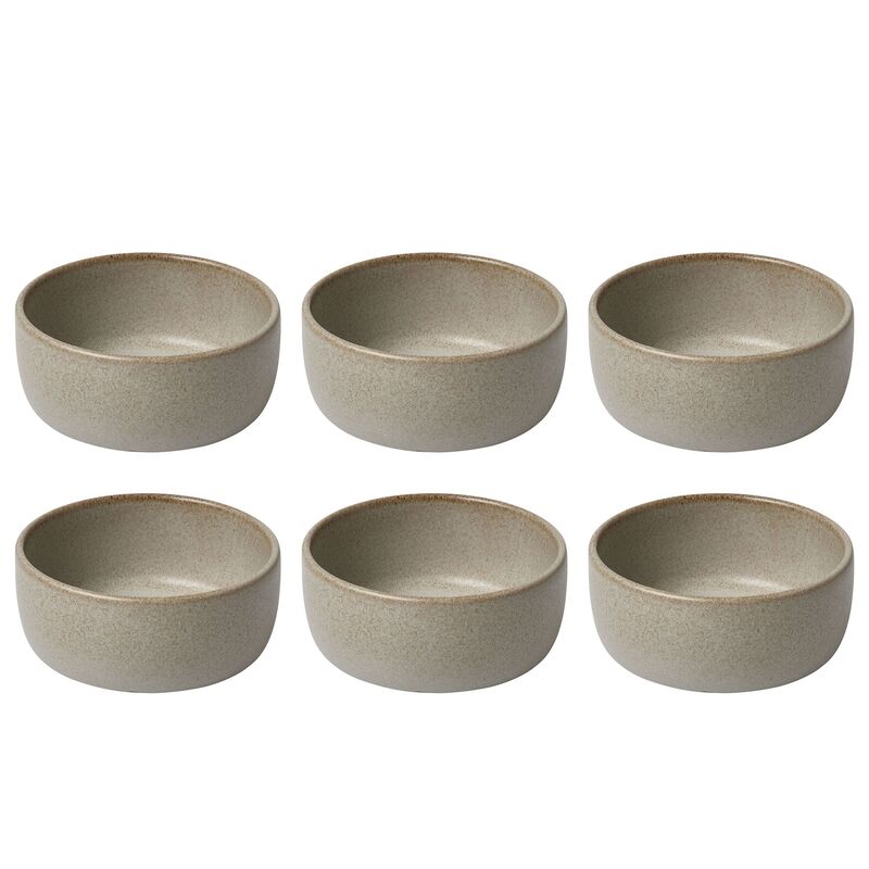 Raw skål 6 stk, sandy beige