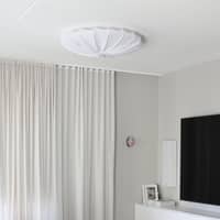 Anna plafond, linne, 80 cm, vit