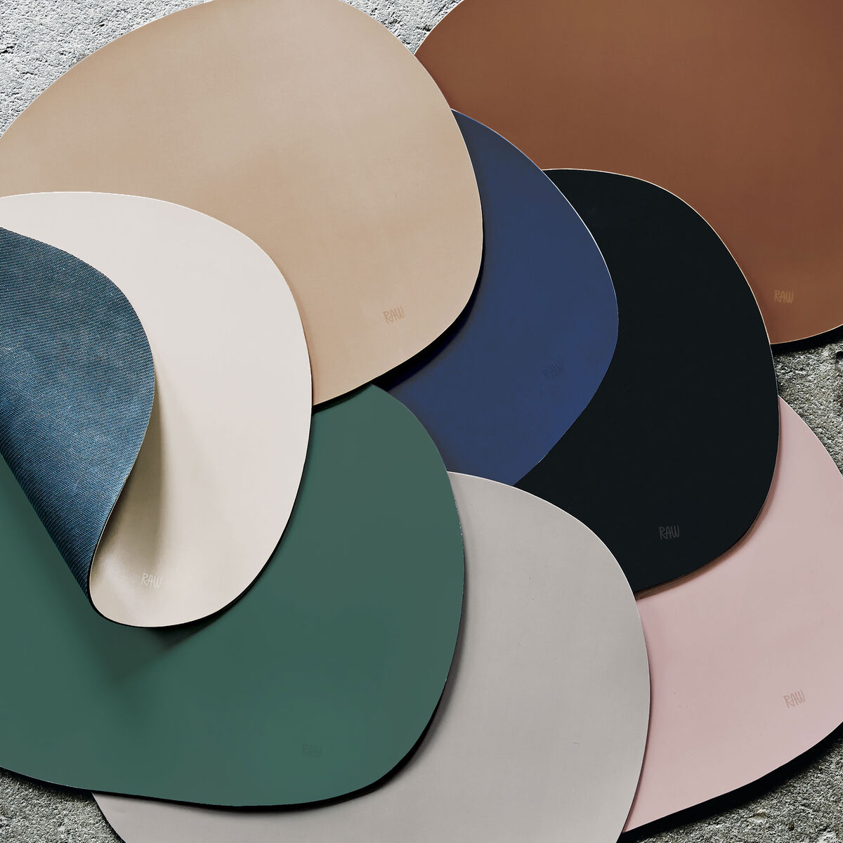 Raw bordbrikke, beige