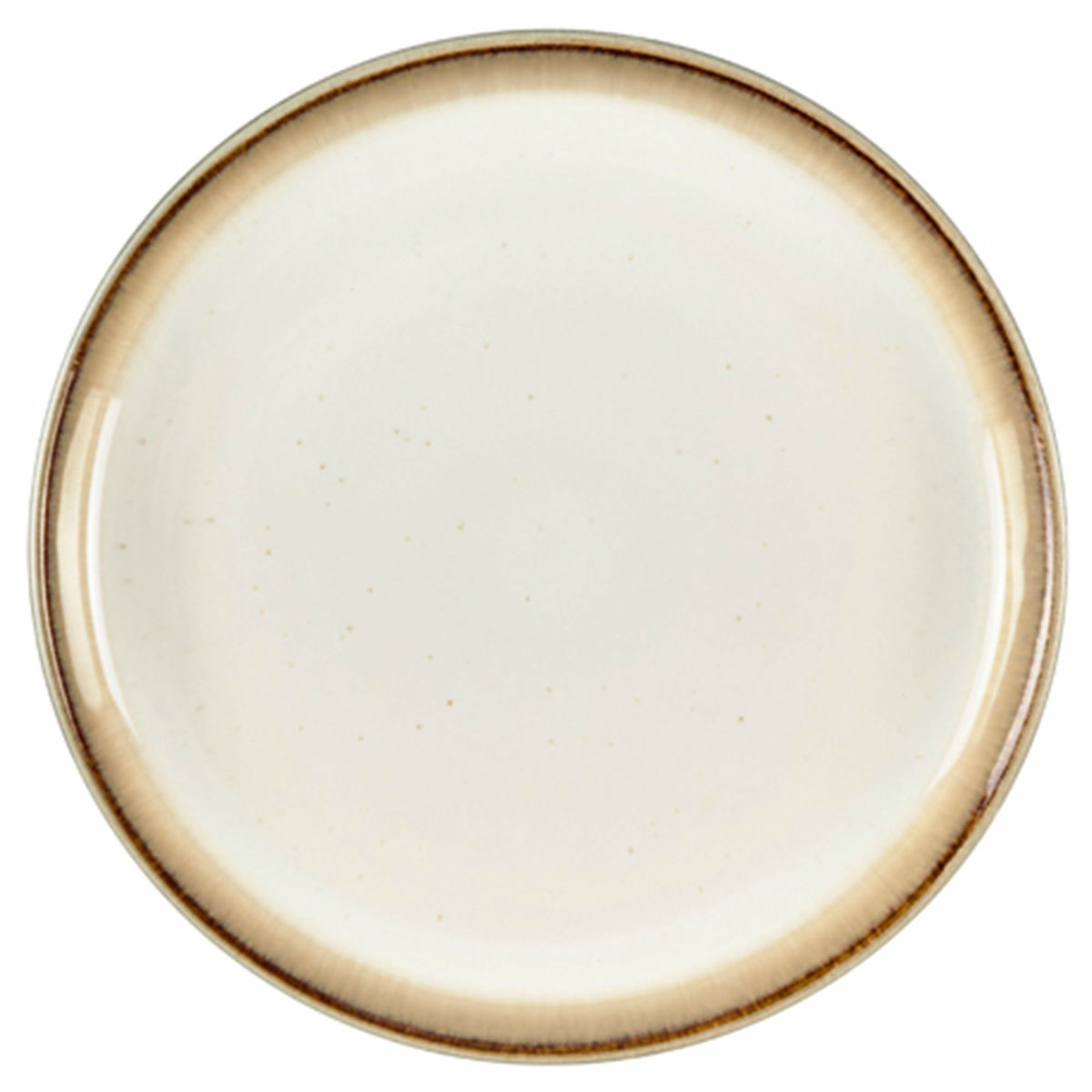 Gastro Tallerken Ø17 cm, blank flødehvid/grå