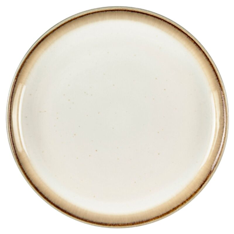 Gastro tallerken 17 cm, grå/kremhvit