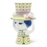 Lady med hatt vas 24,5 cm, grön