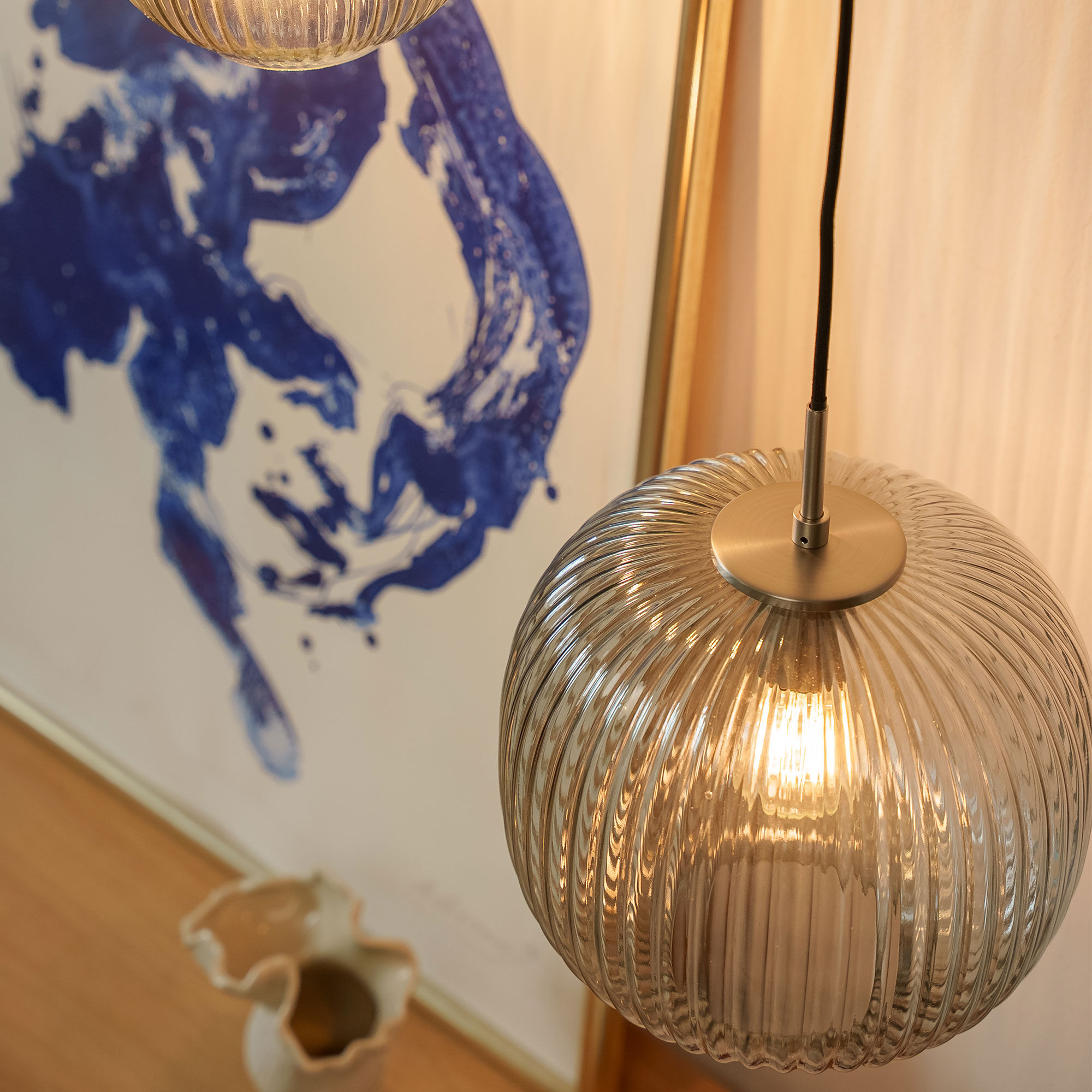 Vibra taklampe 26 cm, smoke