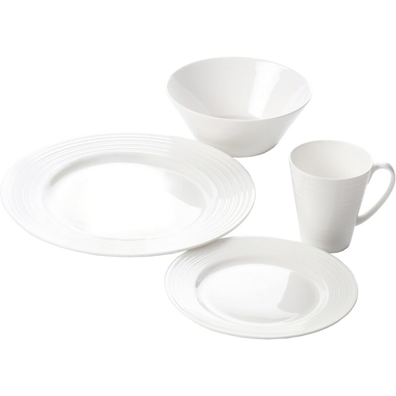 Passion stelsæt i cremehvid, 16 dele