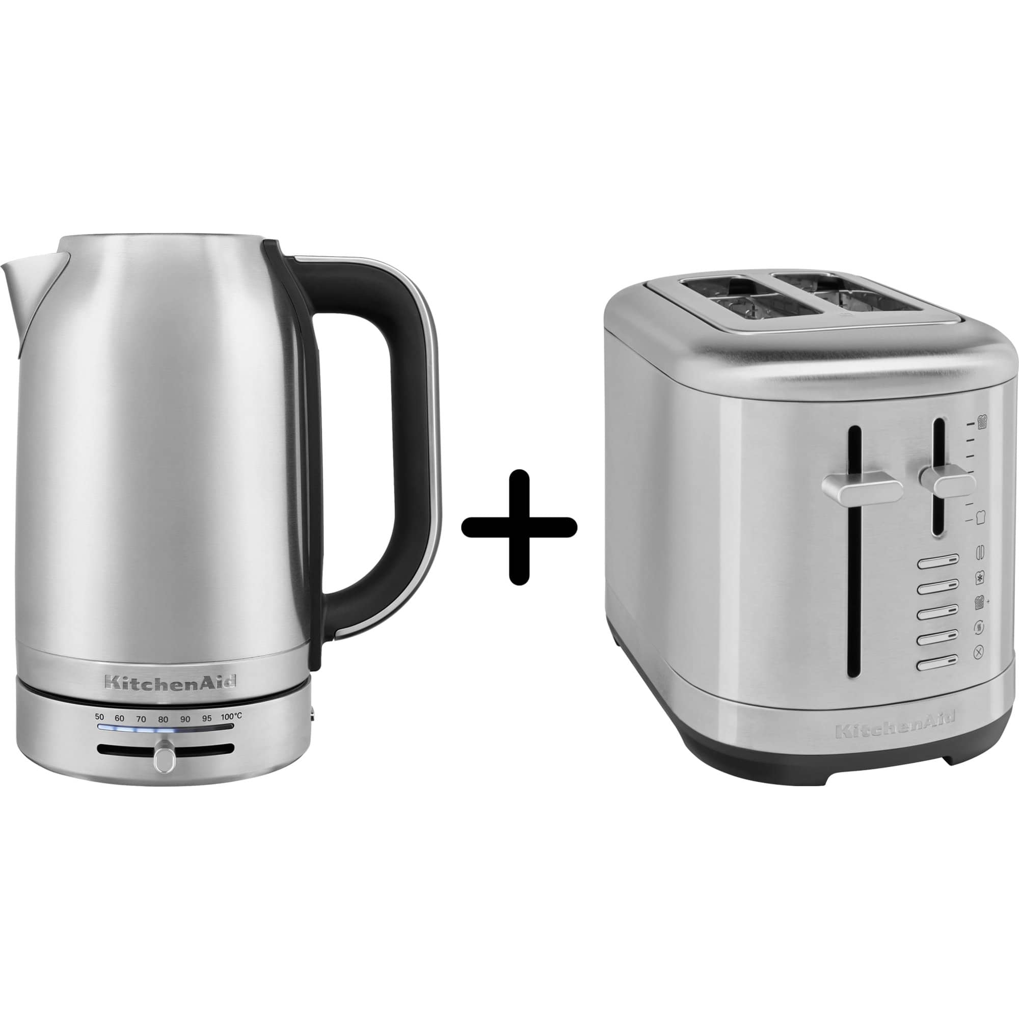 5KMT2109 Brødrister + 5KEK1701 Elkedel, stainless steel
