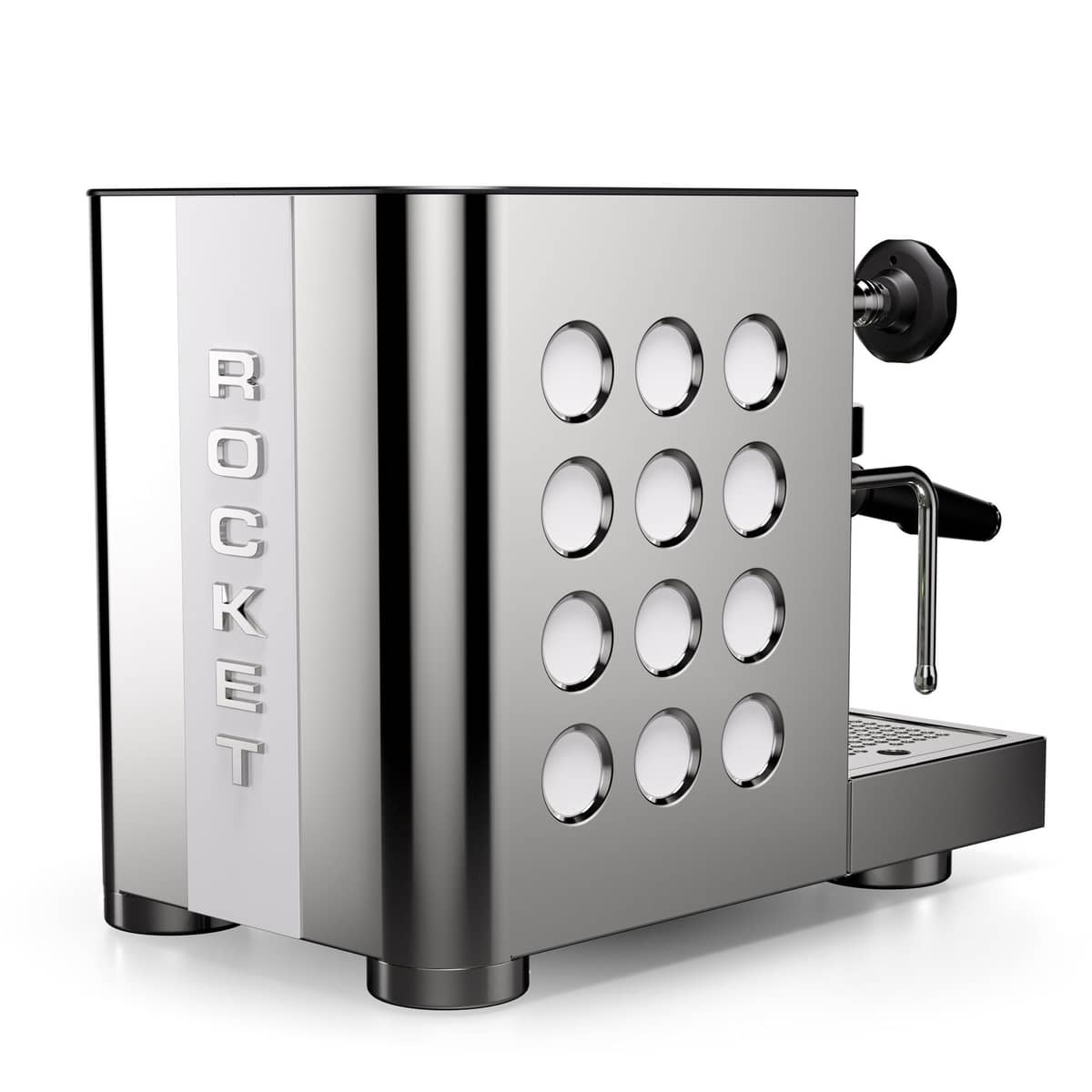 Appartamento TCA espressomaskine, krom/hvid