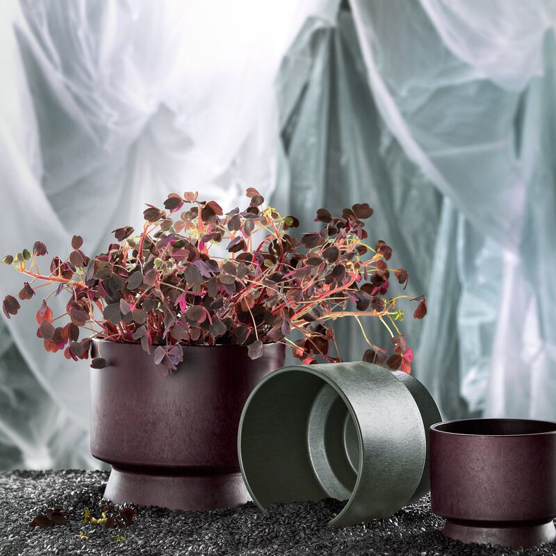 Blomsterpotte 15 cm, bordeaux