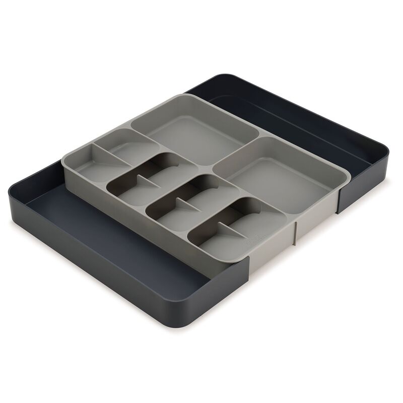 justerbar besticklåda, grå